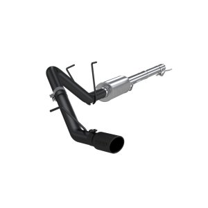 RAM 1500 Classic Performance Exhaust - Single Side Exit - MBRP - Cat Back, ARMOR BLK Series - Black - 2019