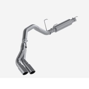 Ram 3500 Performance Exhaust - Single Side Dual Outlet - MBRP - Cat Back, Armor Plus Series, T409 Stainless Steel - `14-`16
