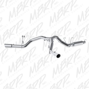 Ram 2500 Performance Exhaust - MBRP - Armor Plus Cat Back, Dual Split Side Exit, T409 Stainless Steel - `14-`16