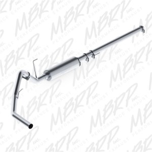 Ford F150 Performance Exhaust - Single Side Exit - MBRP - Armor Lite Cat Back, Aluminized Steel, 3in - `04-`08