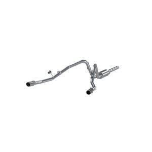 Ford F150 Performance Exhaust - Dual Split Rear - MBRP - Cat Back, Armor Lite, Aluminized Steel - `04-`08