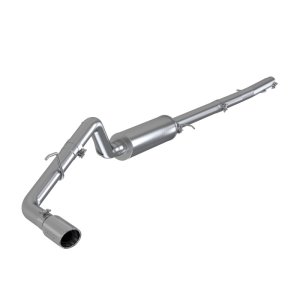 Ford Ranger Performance Exhaust - Single Side Exit - MBRP - Cat Back, Armor Lite, 3in AL, 4in OD Tip - 2019