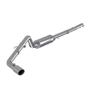 Ford Ranger Performance Exhaust - Single Side Exit - MBRP - Cat Back, Armor Lite, 3in AL, 4in OD Tip - 2019
