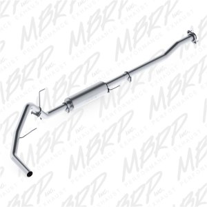 Ford F150 Performance Exhaust - Single Side Exit - MBRP - Cat Back, Armor Lite, Aluminized Steel - `11-`14