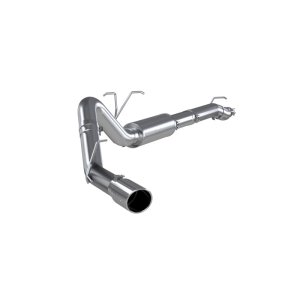 Ford F-450 Super Duty Performance Exhaust - MBRP - Armor Lite, 4 in., Resonator-Back, Single Side Exit, Aluminized Steel, 5 in. Tip - Aluminized - `11-`13