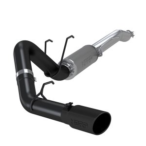 Ford F-350 Performance Exhaust - Single Side Exit - MBRP - Armor BLK Cat Back - Black - `17-`27