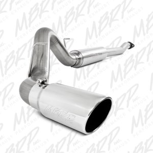 Ford F-150 Performance Exhaust - MBRP - Cat Back, Single Side Exit, Armor Plus T409 Stainless Steel, 4 in. Piping, 5 in. Tip - `11-`13