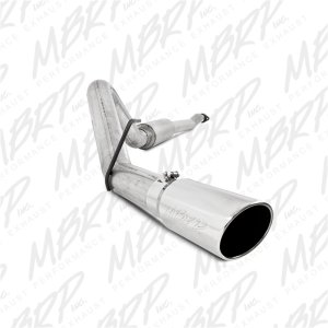 Ford F-150 Performance Exhaust - MBRP - Cat-Back, Single Side Exit, Armor Lite, 4 in. Aluminized Steel, 5 in OD Tip - `11-`13