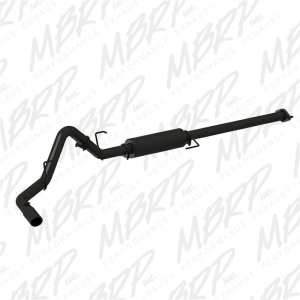 Ford F-150 Performance Exhaust - Single Side - MBRP - Armor BLK Cat Back - Black - `15-`19