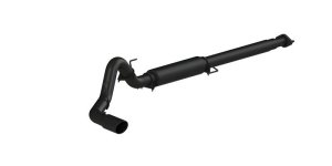 Ford F-150 Performance Exhaust - Single Side Exit - MBRP - Armor BLK Cat Back - Black - 2015