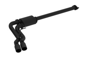 Ford F-150 Performance Exhaust - Single Side - MBRP - Cat Back, Dual Exit, Armor BLK - Black - `15-`16
