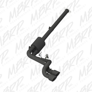 Ford F-150 Performance Exhaust - Pre-Axle Dual Side Outlet - MBRP - Cat Back, Armor BLK - Black - `09-`14