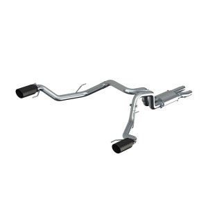 Ford F-150 Raptor Performance Exhaust - Dual Rear Exit - MBRP - Catback, Armor Plus, T409 Stainless Steel, Resonator Back - Black - `17-`20