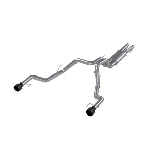Ford F-150 Raptor Performance Exhaust - Dual Rear Exit - MBRP - Catback, Armor Plus, T409 Stainless Steel, Resonator Back - Black - `17-`20