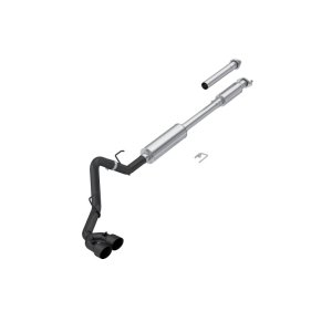 Ford F-150 Performance Exhaust - Passenger Side, Dual Outlet - MBRP - Armor BLK Cat Back, 3 in. Tubing - Black - `15-`20