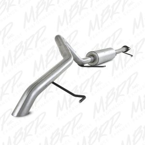 Toyota FJ Performance Exhaust - Single Rear Exit - MBRP - Cat Back Off-Road Tail - `07-`09
