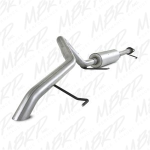 Toyota FJ Performance Exhaust - Single Rear Exit - MBRP - Cat Back Off-Road Tail - `07-`09