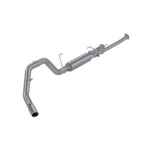 Toyota Tundra Performance Exhaust - Single Side Exit - MBRP - Cat Back, T409 Stainless Steel, Armor Plus Series - `09-`10 Toyota Tundra Performance Exhaust - Single Side Exit - MBRP - Cat Back, T409 Stainless Steel, Armor Plus Series - `09-`10
