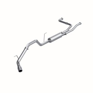 Nissan Titan Performance Exhaust - MBRP - Cat Back, Single Side Exit, Aluminized Steel, Armor Lite - `07-`09