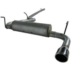 Jeep Wrangler Performance Exhaust - Single Rear Exit - MBRP - Armor Lite Series Cat Back - `07-`09