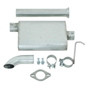 Jeep Wrangler Performance Exhaust - Single Rear Exit - MBRP - Cat Back Single Off-Road Turn Down - `00-`06