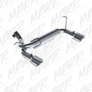 Jeep Rubicon Performance Exhaust - Dual Rear Exit - MBRP - Axle-Back T409 Stainless Steel - `07-`14