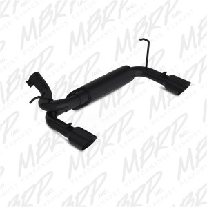 Jeep Rubicon Performance Exhaust - Rear - MBRP - Axle Back, Dual Rear Exit, ARMOR BLK - Black - `07-`14