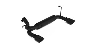 Jeep Rubicon Performance Exhaust - Rear - MBRP - Axle Back, Dual Rear Exit, ARMOR BLK - Black - `07-`14