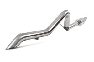 Jeep Wrangler Performance Exhaust - Rear - MBRP - Cat-Back, Single Rear Exit, Armor Plus T409 Stainless Steel, 2.5 in, Off-Road Tail Pipe, Muffler Before Axle - 2012