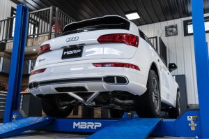 Audi SQ5 Performance Exhaust - Dual Rear - MBRP - Axle Back, T304 Stainless Steel, Armor Pro Series - `18-`21