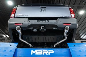 Honda Ridgeline Performance Exhaust - Rear - MBRP - Armor Lite Cat Back Dual Split - `21-`22