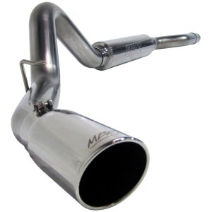 Chevrolet 3500 Performance Exhaust - Single Side Exit - MBRP - Cat Back, Armor Plus Series, T409 Stainless Steel - `06-`07