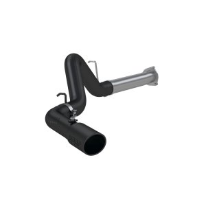 Chevrolet 3500 Performance Exhaust - Single Side Exit - MBRP - DPF Back, Armor BLK Series - Black - `07-`09