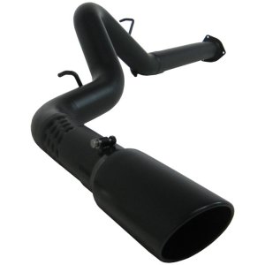 Chevrolet 3500 Performance Exhaust - Single Side Exit - MBRP - DPF Back, Armor BLK Series - Black - `07-`09
