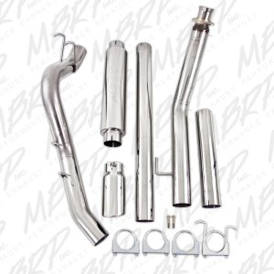 Dodge 3500 Performance Exhaust - Single Side Exit - MBRP - Armor Pro Turbo Back, 4in., 304 Stainless Steel - `94-`02