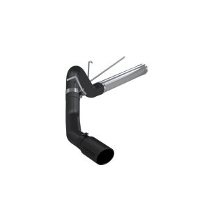 Dodge Ram 3500 Performance Exhaust - MBRP - ARMOR BLK DPF Back, Single Side Exit, 4 in. Aluminized Steel, 5 in. Tip - Black - 2010