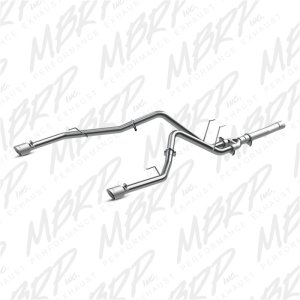 Dodge Ram 1500 Performance Exhaust - Dual Split Rear Exit - MBRP - DPF Back, Armor Lite - 2014