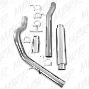 Ford F-350 Performance Exhaust - MBRP - Cat Back Single Side Exit, ARMOR PLUS Series, T409 Stainless Steel - `03-`07
