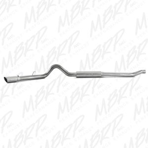Ford F-350 Performance Exhaust - MBRP - Cat Back Single Side Exit, ARMOR PLUS Series, T409 Stainless Steel - `03-`07