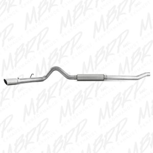 Ford F-250 Performance Exhaust - Single Side Exit - MBRP - Cat Back, Armor Lite, Aluminized Steel - `03-`07