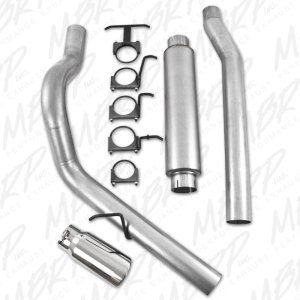 Ford F-350 Performance Exhaust - Single Side Exit - MBRP - Cat Back, Armor Lite, Aluminized Steel - `03-`07 Ford F-350 Performance Exhaust - Single Side Exit - MBRP - Cat Back, Armor Lite, Aluminized Steel - `03-`07