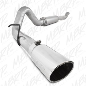 Ford F-350 Performance Exhaust - Single Side Exit - MBRP - Cat Back, Armor Lite, Aluminized Steel - `03-`07