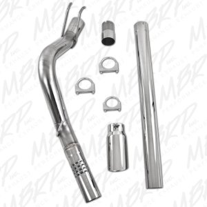 Ford F450 Performance Exhaust - MBRP - Catback, Single Side Exit, T409 Stainless Steel, Armor Plus Series - `08-`09