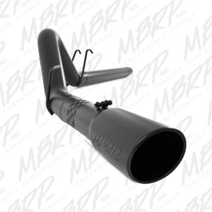 Ford F350 Performance Exhaust - Single Side Exit - MBRP - DPF Back Armor BLK - Black - `08-`09