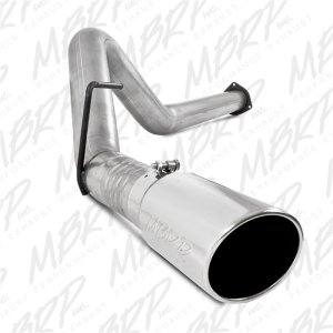 Ford F-450 Performance Exhaust - Single Side Exit - MBRP - ARMOR LITE Series + 4in Filter Back + Aluminized Steel - `11-`14 Ford F-450 Performance Exhaust - Single Side Exit - MBRP - ARMOR LITE Series + 4in Filter Back + Aluminized Steel - `11-`14