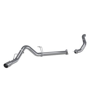 Ford F-450 Performance Exhaust - Single Side Exit - MBRP - ARMOR LITE Series + 4in Filter Back + Aluminized Steel - `11-`14