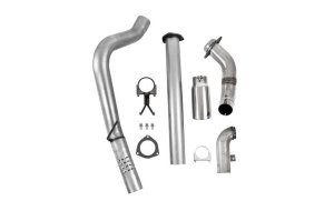 Ford F-450 Performance Exhaust - Single Side Exit - MBRP - ARMOR LITE Series + 4in Filter Back + Aluminized Steel - `11-`14
