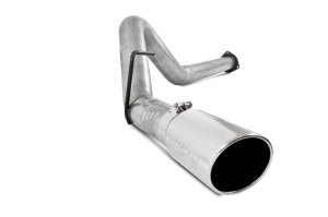 Ford F-450 Performance Exhaust - Single Side Exit - MBRP - ARMOR LITE Series + 4in Filter Back + Aluminized Steel - `11-`14
