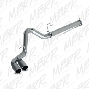 Ford F250 Performance Exhaust - MBRP - Cat Back, Dual Single Side Exit, Armor Plus, T409 Stainless Steel - 2015