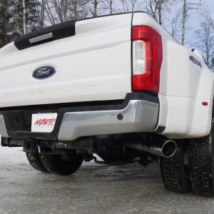 Ford F-450 Performance Exhaust - Single Side Exit - MBRP - DPF Back, T409 Stainless Steel, Armor Plus - `17-`19